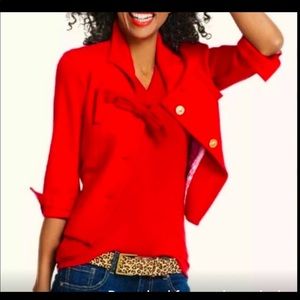 Cabi red topper jacket 12